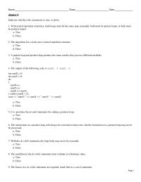 Chapter 8 False Pretest Loop And Posttest Loop Produce
