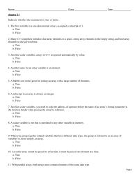 Chapter 11 When Passing Array Function Which The Following