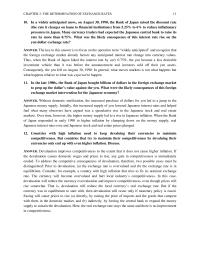 Finance Chapter 2 Homework&nbsp;The currency will become overvalued and hurt local industry’s competitiveness