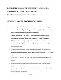 Biology & Life Sciences Chapter 7 Homework You May Want Provide Your Students With