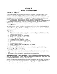 Accounting Chapter 6 Homework The First Step Open Blank Report And