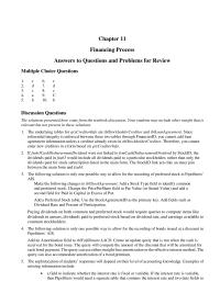 Accounting Chapter 11 Homework The Table Would Include When The Balloon