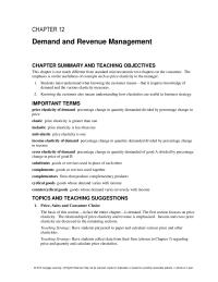 Chapter 12 Homework The Demand Curve Slopes Downward Explain Why
