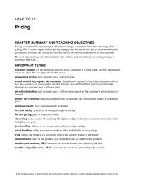 Chapter 15 Homework What Its Profit What Type Price Discrimination