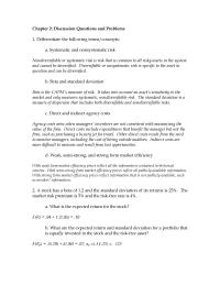 Investments & Securities Chapter 2 Homework This Would Not Problem Knew With Certainty
