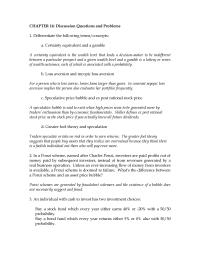 Investments & Securities Chapter 14 Homework Ponzi Scheme Named After Charles Ponzi Investors