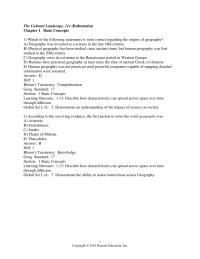 Chapter 1 What elements of study do human and physical&nbsp;
