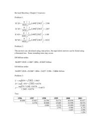 Finance Chapter 5 The answers are calculated using state prices