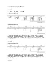 Finance Chapter 14 The New Facility Will Not Used Until