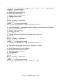 Chapter 9 According to the international trade approach to