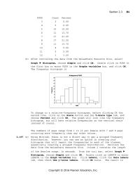 Chapter 2 The stem-and-leaf diagram used five lines per stem