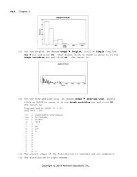 Chapter 2 Both variables have distributions that are unimodal