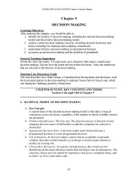 Management Chapter 9 Homework There Are Strong Psychological Forces Work Decision