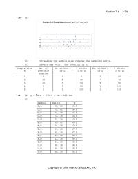 Chapter 7 Since each sample mean is based upon a single observation