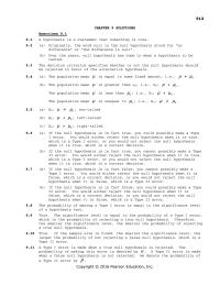Chapter 9 you could possibly make a Type I error