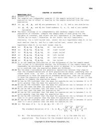 Chapter 10 It is the sampling distribution of the difference of the