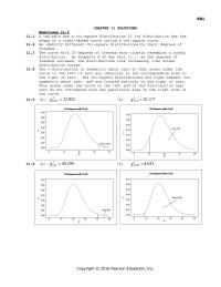 Chapter 11 The curve with 20 degrees of freedom more closely resembles&nbsp;