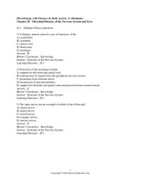 Biology & Life Sciences Chapter 20 Voluntary muscle control is one of functions of the