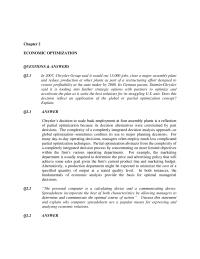 Economics Chapter 2 Chrysler’s decision to scale back employment