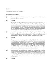 Economics Chapter 8 it would be preferable to use current costs for income