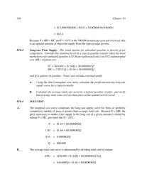 Economics Chapter 10 The Total Cost And Marginal Cost Functions