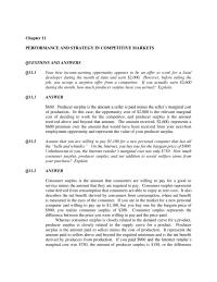 Economics Chapter 11 Demand Where Output Thousands Units And Price