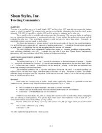 Sloan Styles, Inc.&nbsp;Note Shipping Wages Reduced 20 Based Shipments