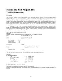 Moses and San Miguel, Inc&nbsp;This Typical Government Contacts Cost Plus But