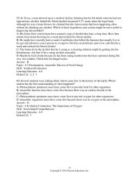 Biology & Life Sciences Chapter 06&nbsp;a man showed up at a medical facility claiming that he