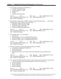 Management Chapter 1 The commonly accepted goal of the MNC is to