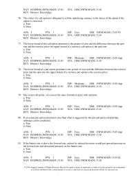 Management Chapter 5 The lower bound of the call option premium is the greater