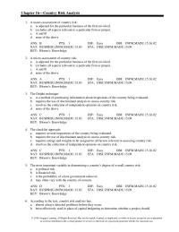 Management Chapter 16 Insurance purchased to cover the risk of expropriation