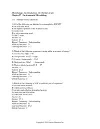 Biology & Life Sciences Chapter 27 All of the following are habitats for extremophiles EXCEPT