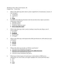 Chapter 4 Which Type Diesel Engine Oil Classification Would
