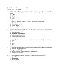 Chapter 15 Workbook Heavy Duty Truck Systems Fifteen