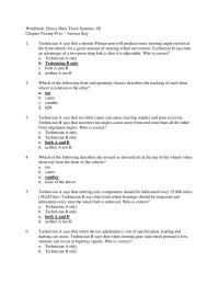 Chapter 25 Technician Says That When Steering Gear Total