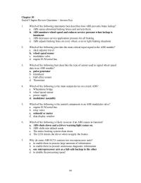Chapter 30 Which of the following is the control component in an ABS