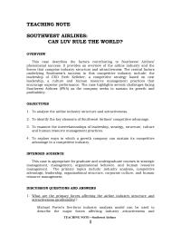 Human Resources Case 43 Homework Swas Success From The Beginning Herb Kelleher