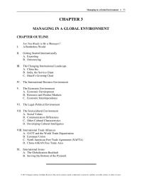 Management Chapter 3 Homework Outsourcing Probably The Most Widespread Approach International
