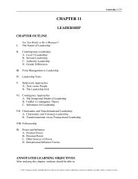 Management Chapter 11 Homework Although They Accept Full Responsibility For Failures