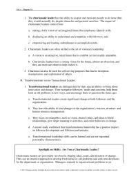 Management Chapter 11 Homework Transformational Leadership Goes Beyond The Traditional Ideas