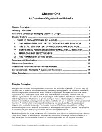 Management Chapter 1 Contrary What Many Managers Believe However High