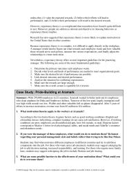 Management Chapter 5 You Might Discuss Classroom Examples That Both