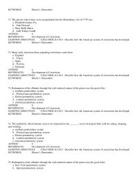Chapter 10 Describe How The American System Corrections Has