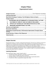 Management Chapter 15 Through Observing Examples New Employees Develop Repertoire