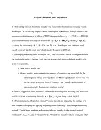 Chapter 5 Given a monthly series containing the number of transistors