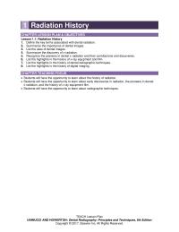 Dentistry Chapter 1 Workbook Module Radiation Basics Completion And