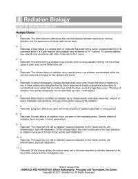 Dentistry Chapter 4 The Traditional Unit For Measuring Xray Exposure