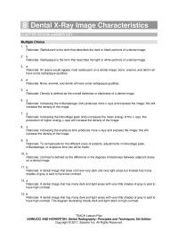 Dentistry Chapter 8 Rationale The Illustration Letter C Shows Contrast