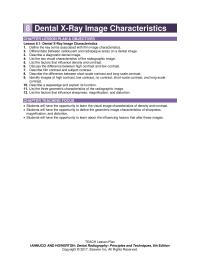 Dentistry Chapter 8 What refers to that portion of a processed radiograph&nbsp;